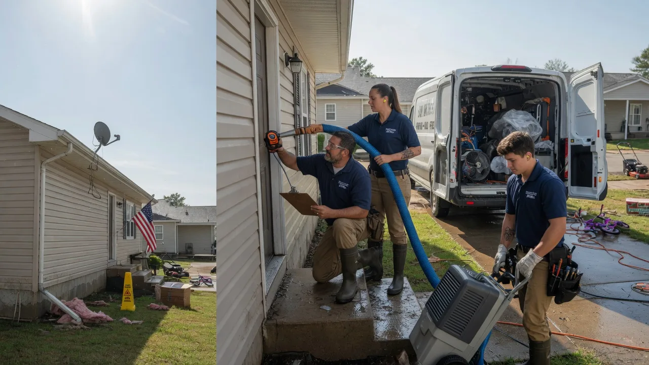 Ceiling Water Damage Restoration in Olmsted, IL near me